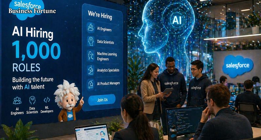 Salesforce AI Hiring 1,000 Roles amid Rising Global AI Job Fears